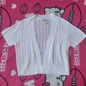 white beach cover up layering piece